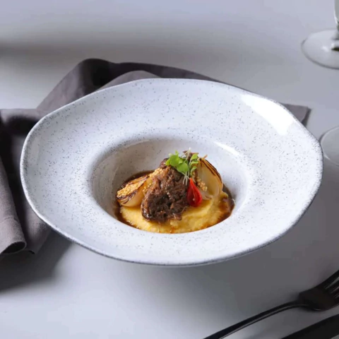 Conjunto 4 Pratos de Massa Orgânico Echo 2ª Linha Porto Brasil - comprar online