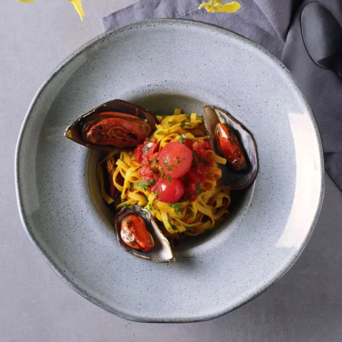 Conjunto 4 Pratos De Massa Orgânico Dust Porto Brasil