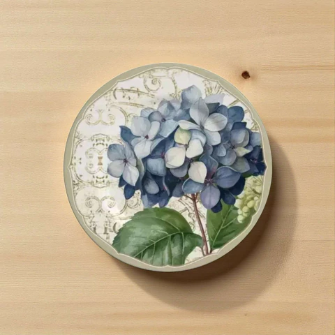 Conjunto 6 Pratos Fundos Hortensia Alleanza