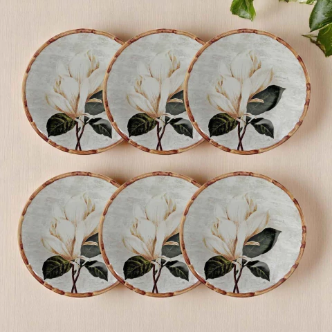 Conjunto 6 Pratos Fundos Coup Magnolia Maison Blanche - comprar online