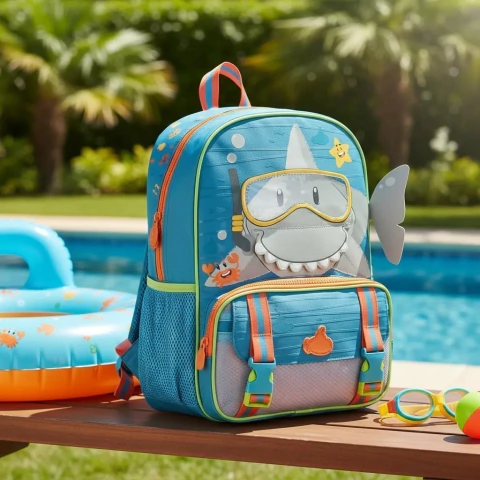 Mochila De Costas Infantil Tubarão TB25052D