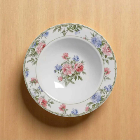 Conjunto 6 Pratos Fundos Romantica Alleanza