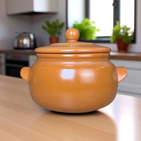 Sopeira Caramelo Grande 5L Tampa Bolinha Home Decor - comprar online