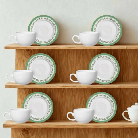 Conjunto 6 Xícaras de Café com Pires Branca Spirit Alleanza - comprar online