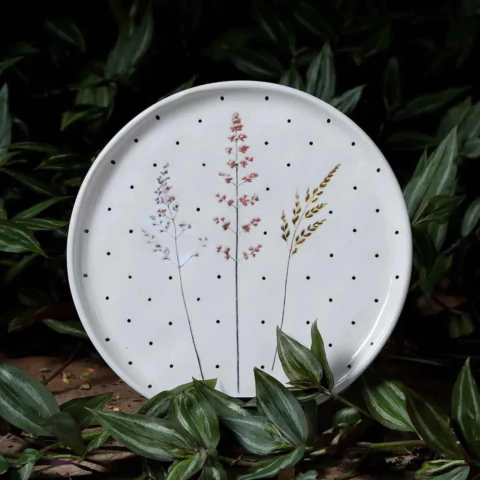 Conjunto 6 Pratos de Sobremesa Bio Floralis Porto Brasil - comprar online