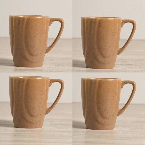 Conjunto 4 Canecas Organic Terracota 280ml Alleanza