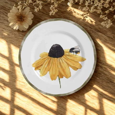 Conjunto 6 Pratos de Sobremesa Floratta Alleanza - comprar online