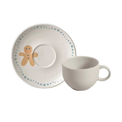 Conjunto 6 Xícaras Chá Coup Stoneware Doce Magia Porto Brasil