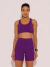Conjunto Feminino Top e Short com 3 Bolsos Athletic Power Roxo Panamá - comprar online