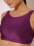 Conjunto Feminino Top e Short com Bolsos Recortes Alta Compressão Apex Ameixa - Amplifit 