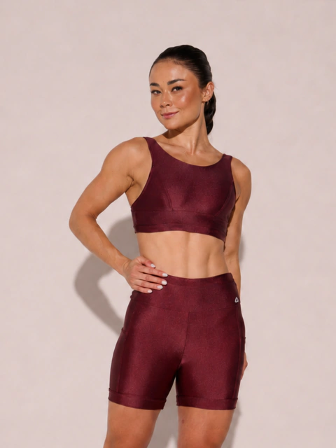 Conjunto Feminino Top e Short Recortes com Bolsos Barolo