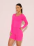 Blusa Feminina Manga Longa Slim em Poliamida Pink