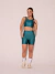 Conjunto Feminino Top e Short Recortes com Bolsos Esmeralda - Amplifit 