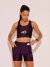 Short Feminino com Bolsos Tech Run Compressão 360 Apex Uva - Amplifit 