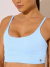 Conjunto Feminino Top e Short com Bolsos Alta Compressão Tech Power Azul Claro - loja online