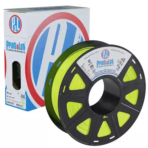 Filamento PrintAlot PLA Amarelo Fluorescente