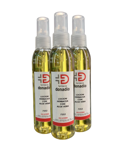 Loción herbácea con aloe vera