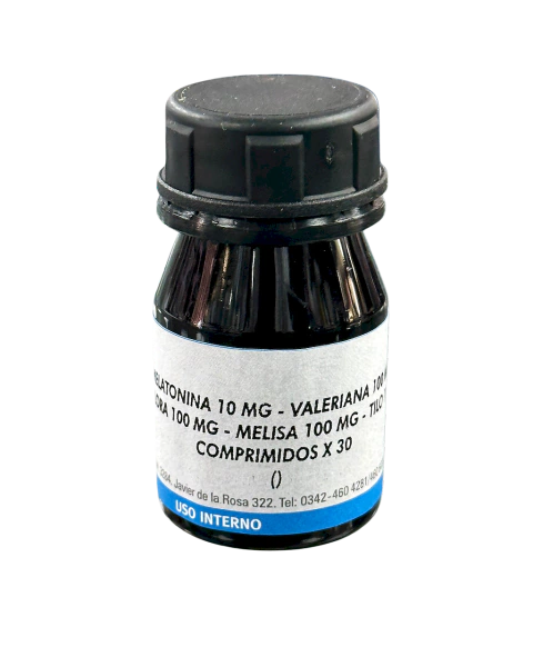Melatonina 10 mg + asociados x 30 comprimidos