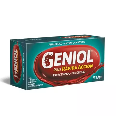 Geniol plus rápida acción x 12 cápsulas blandas