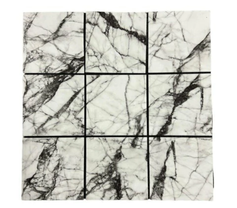 Azulejos Autoadhesivos Blanco Vetas 30x30cm - comprar online