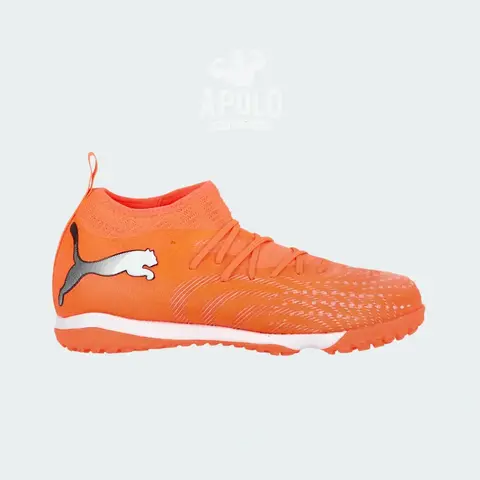 Botines Puma Future 9 Match TT + Mid JR Niños Fútbol Naranja