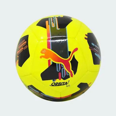 Pelota Puma Orbita 7 MS Fútbol Amarillo y Multicolor