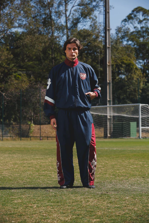 Football Track Jacket Marinho - comprar online