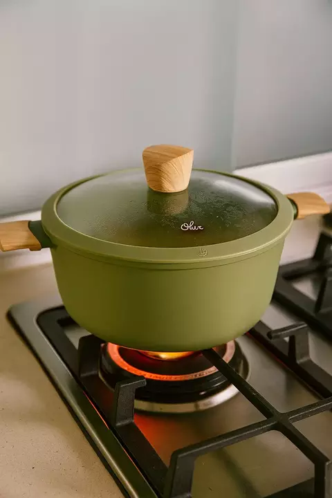 Cacerola Olla 26 Cm Con Antiadherente Olive