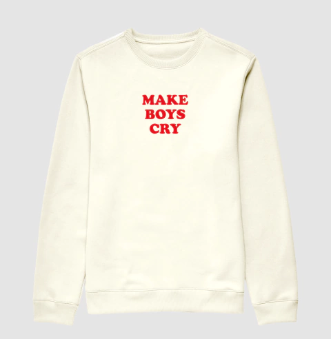 suéter make boys cry