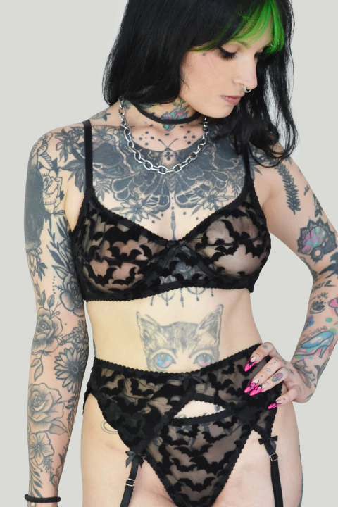 Sutiã Demi Velvet Bats - comprar online