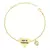 Pulseira Coração Personalizado Com Pingente De Menino(a) Banhado Em Ouro 18K