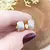 Argola Click P Cravejada Com Zircônias Cristais Banhada Em Ouro 18K - comprar online