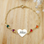 Pulseira Infantil Colorida Pingente Personalizado de Coração em Banho de Ouro 18k na internet