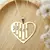 Colar Coração Barra Personalizado Com Nome Em Banho de Ouro 18k - loja online