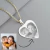 Imagem do Colar Pingente Coração Personalizado Com Foto Banhado Em Ouro 18K