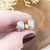 Argola Click P Redondo Cravejada Com Zircônias Cristais Banhada Em Ouro 18K - comprar online