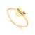 Anel Com Coração Pequeno Com Nome Gravado Banhado Em Ouro 18K - comprar online