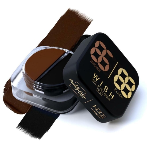 Delineador em Gel Duo Preto e Marrom Wish Michelly Palma by Indice Tokyo