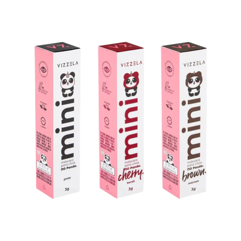 Kit 3 Mini Máscaras de Cílios No Panda Vizzela