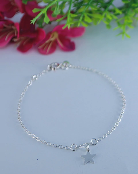 PULSEIRA PR ELO C/1 CORACAO VAZADO ESTRELA MACICA PEN