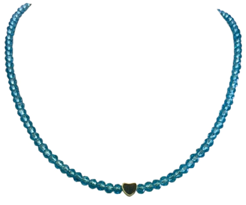 CHOKER FLH. CRIS. AZUL PING. CORACAO - comprar online