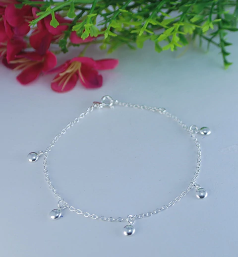 PULSEIRA PR COM CHAPINHA REDONDA PRATEADO