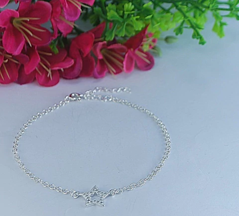 PULSEIRA PR ESTRELA VAZADO CRAVEJADO