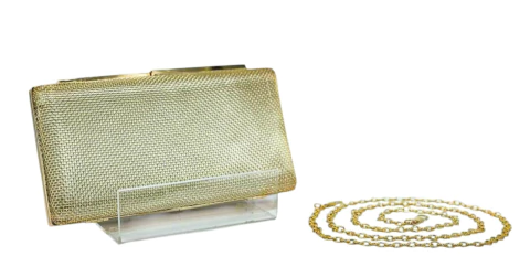 BOLSA FESTA TELA DOURADA