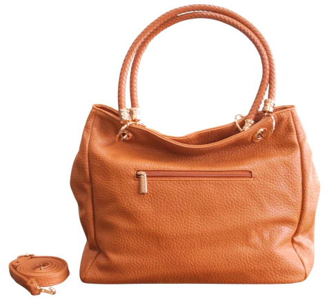 BOLSA SACOLA ALCA CORDA 4 ARGOLAS MARROM