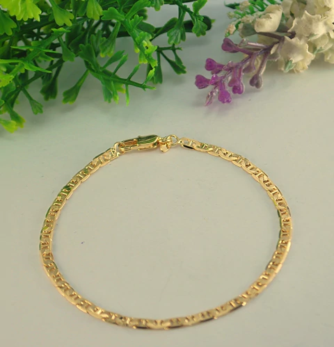 PULSEIRA FLH. PIASTRINI 3CM ARG. 19CM AZ.