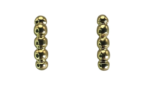 BRINCO EAR HOOK C/ 5 BOLINHAS LISAS (21MM) TAM. UNICO