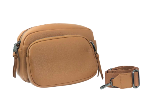 BOLSA P ALCA TECIDO MARROM