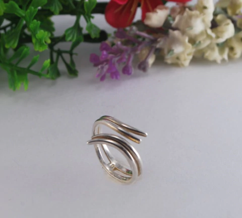 ANEL ABERTO 2 FIOS LISOS CURVO NAS EXTREMIDADES TAM. 12