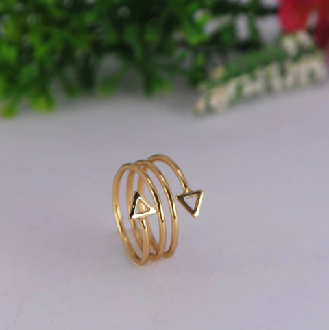 ANEL FLH. 4 FAIXAS E 2 SETAS VAZADA LISA - comprar online